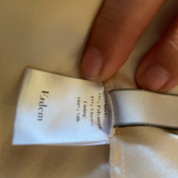 ERDEM NWOT LAST CALL -couture crm & blk  French lace cocktail dress sz US 4 - Picture 11 of 11